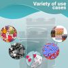 Pack of 100 Clear Zipper Bags 2 x 3 Seal Top Polyethylene Bags 2x3 Thickness 2 Mil Plastic Poly Bags for Packing Storing Ideal for Industrial Food Ser