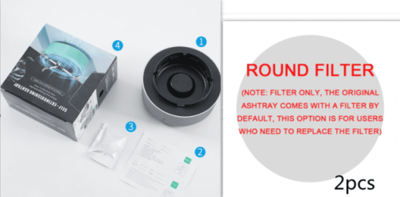Smoke Removal Air Purification Ashtray Anion Purification Practical Automatic Purifier Ashtray Portable Gadgets For Car Ashtray (Option: Set1)