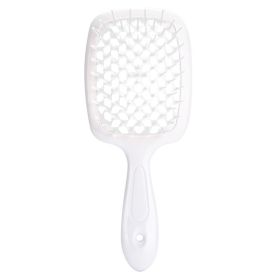 Hollow Mesh Comb Household Styling Comb Hollow Mesh Back Honeycomb Comb (Option: White White Handle-OPP Bag)